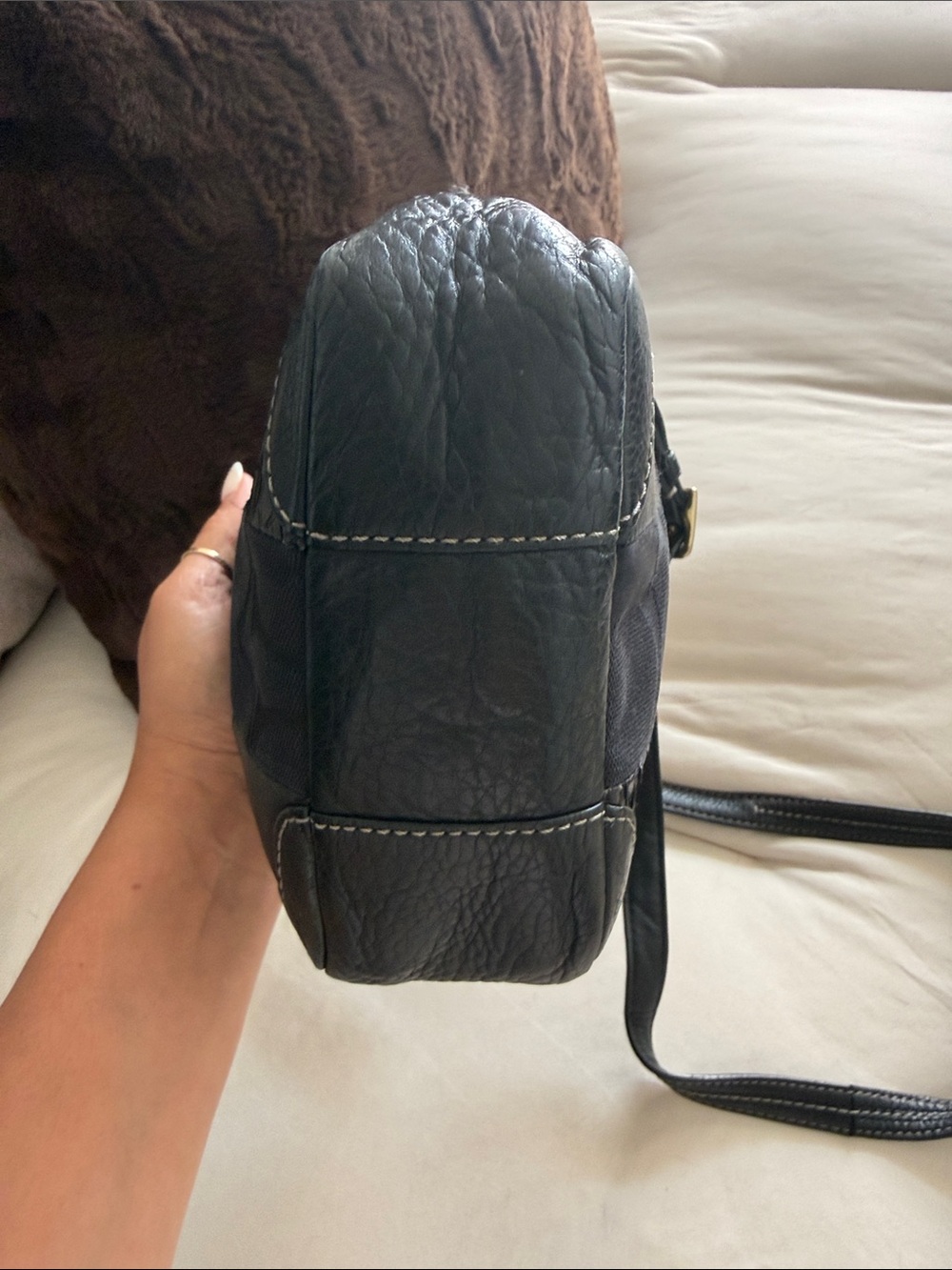 Rare Coach patchwork crossbody🖤 - Picture 4 of 10